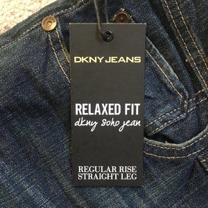 NWT DKNY Jeans Soho Relaxed Fit Straight 32x32